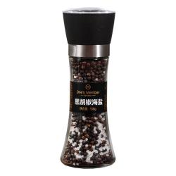 1号会员店 One’s Member）黑胡椒海盐 158g 烤肉撒料家用研磨瓶调味料