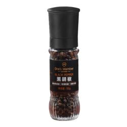 1号会员店 黑胡椒 50g 烤肉腌料撒料食材家用研磨瓶调味料 OM 黑胡椒研磨瓶装 50g