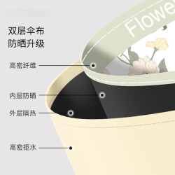 三栖虎 德国品质全自动雨伞黑胶花色伞