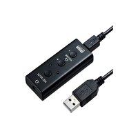SANWA SUPPLY 山业 三和USB音频适配器用于4极耳机麦克风