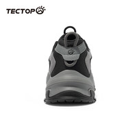 探拓（TECTOP）山系休闲鞋男鞋复古厚底老爹鞋2024秋冬户外防滑耐磨徒步运动鞋子 经典黑/深灰 43