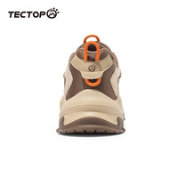 探拓（TECTOP）山系休闲鞋男鞋复古厚底老爹鞋2024秋冬户外防滑耐磨徒步运动鞋子 沙色/探拓棕 41