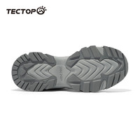 探拓（TECTOP）山系休闲鞋男鞋复古厚底老爹鞋2024秋冬户外防滑耐磨徒步运动鞋子 深灰/长城灰 39