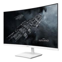 飞利浦 271E1SCW 1500R曲面 白色 27英寸 电脑显示器