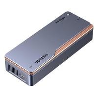 绿联 UGREEN USB4硬盘盒40Gbps M.2 NVMe固态硬盘盒兼容雷电3/4适用Type-C苹果笔记本 M.2 NVMe【风冷散热】40Gbps