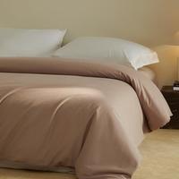 铭都家居 【纯色简约】60支长绒棉全棉磨毛被套床上用品被套单件