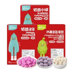 英氏 奶酪多多原味21g+奶酪小球蓝莓味22g+溶豆火龙果味18g