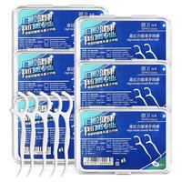 德卫牙线棒超细耐磨成人牙签线圈便携清洁牙垢剔牙家庭盒装口腔护理 【300支】耐磨牙线棒共6盒 【500支】耐磨牙线棒共10盒