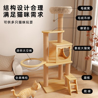 坏小宠猫爬架【加粗加高款】大型猫窝猫爬架夏天宠物猫玩具猫抓板猫跳台 【4层多窝畅玩款】142厘米