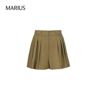 MARIUS雨露麻系列 “流浪诗人”地中海风单排扣落肩廓形西装通勤外套 绿色【花苞裤】 L