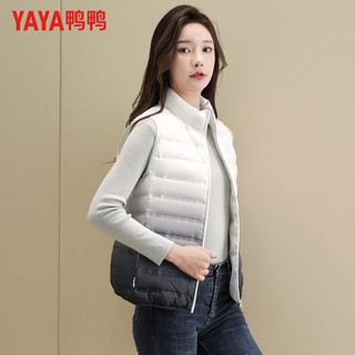 鸭鸭（YAYA）女式羽绒马甲立领短款渐变轻薄2025秋冬新款百搭时尚休闲马夹外套