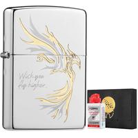 ZIPPO 之宝 打火机防风煤油之宝 高端机械颜值官方 生日礼品纪念礼物 飞鸿带油 套装