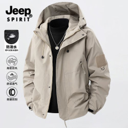 JEEP SPIRIT 吉普冲锋外套 男夹克 多口袋宽松工装上衣