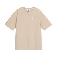 NFL 美职橄经典字母刺绣标纯棉短袖T恤男女情侣同款圆领休闲运动上衣