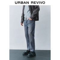 URBAN REVIVO 猫须洗水 男士牛仔长裤