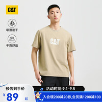 CAT 卡特彼勒 男户外舒适吸湿速干logo印花短袖T恤