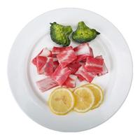 程岭六白有机黑猪肉 生态散养 现宰冷鲜前腿肉五花肉排骨梅花肉土猪肉 有机精品纯肋排750g