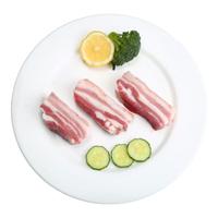 程岭六白有机黑猪肉 生态散养 现宰冷鲜前腿肉五花肉排骨梅花肉土猪肉 有机五花肉750g