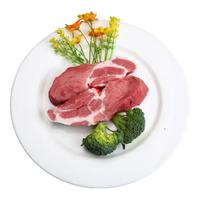 程岭六白有机黑猪肉 生态散养 现宰冷鲜前腿肉五花肉排骨梅花肉土猪肉 有机梅花肉750g