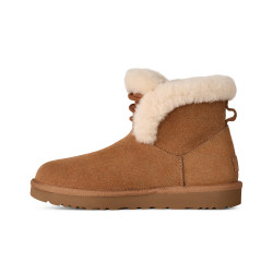 UGG 秋季女士舒适休闲经典迷你短筒雪地靴懒人毛毛鞋1174576 CHE | 栗色
