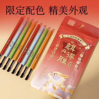 得力（deli）麒开得胜0.5mm秒干大墨量按动中性笔芯替芯 ST笔头刷题笔考试笔笔芯 黑色10支/袋SE219 【麒开得胜】0.5秒ST头10支