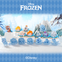 微次元 冰雪奇缘雪橇系列 萌粒盲盒 1小盒2只（3.5cm PVC 桌面摆件）