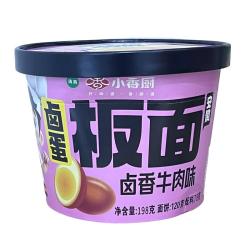 小香厨 牛肉味板面198g*6桶 方便面 桶装 非油炸 双份面饼 卤蛋板面
