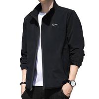 耐克(NIKE)官网外套衣服男士 时尚立领开衫休闲夹克外套运动服 FB7500-010 S(165/84A)