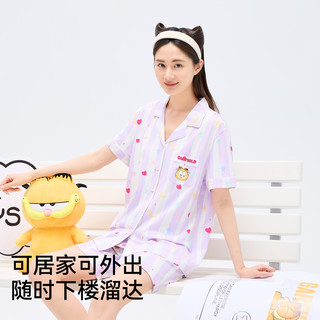 【加菲猫联名款】猫人2025女士家居服夏季套装甜美可爱睡衣