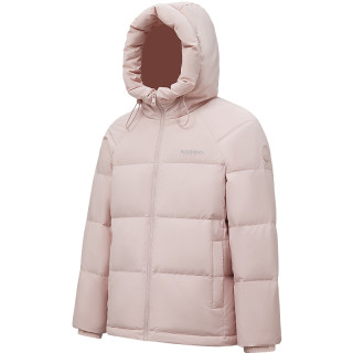 波司登 25冬女款时尚面包服外套百搭保暖短款连帽羽绒服简约