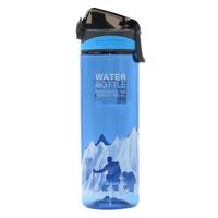 茶花便携运动水壶系列户外旅行防漏随手塑料水杯子 粉色1个 620ml