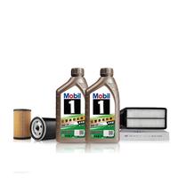 美孚（Mobil）美孚1号傲享版0W-30 4L机油 +机滤+空气滤芯+空调滤芯 大保养卡