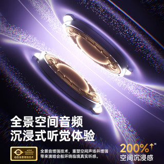 小度 G108 AI降噪 黑色 蓝牙耳夹式耳机