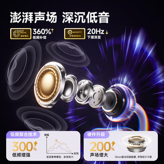 小度 G108 AI降噪 黑色 蓝牙耳夹式耳机