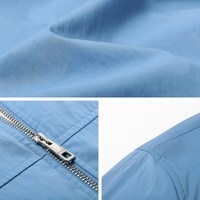 七匹狼【狼族生活】男士夹克秋季翻领单茄克生活休闲百搭男装外套 112(中蓝) 2XL 180/96A