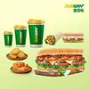 赛百味 SUBWAY 吃饱饱三人8件套-冷热饮任选