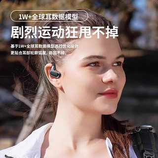 吉菲格莱蒙 JIFFY GLEEMON 开放式不入耳 降噪 月光白 无线蓝牙耳机