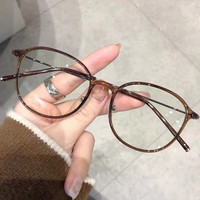  mikibobo/米奇啵啵 防蓝光 近视眼镜  双眼近视300度 MI5272茶色框
