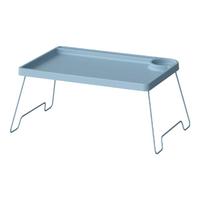 宜家(IKEA)BRUKSVARA布瓦拉餐架折叠桌电脑厨房多功能置物架 蓝色床用餐架