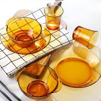 多莱斯 DURALEX 玻璃碗盘餐具套装 6件套 透明耐热