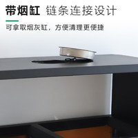 绿恩 多分类垃圾桶大号镀锌钢板物业小区街道商用地产城市环卫果皮箱 二分类仿木纹【65L+65L】