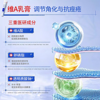  BAILUHUI 减轻鸡皮肤干燥脱皮 维A酸乳膏+维E尿素霜软膏  2盒装