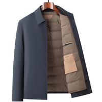 SHANSHAN/杉杉 新国标鸭绒 男士羽绒服 深蓝色 3XL