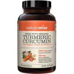naturewise 自然薇萃（naturewise）黑胡椒姜黄素抗炎胶囊 关节养护进口护肝片熬夜应酬解酒 180粒/瓶