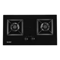 Haotaitai天然气燃气灶双灶大火力家用猛火台式嵌入式厨房玻璃猛火定时炉具JZT-2192A-TN 天然气 方架钢化玻璃+定时猛火灶