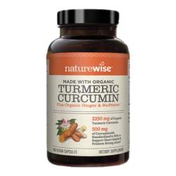 naturewise 自然薇萃（naturewise）黑胡椒姜黄素抗炎胶囊 180粒/瓶