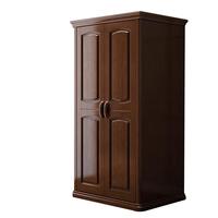 奏悦实木衣柜中式卧室大衣柜简约储物衣橱木衣柜二门衣柜