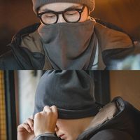 马登 MADEN工装 多功能摇粒绒脖套防风骑行面罩冷帽护颈围脖男秋冬