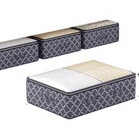 邦尼美家床底衣服收纳箱家用大号被子杂物整理箱透明扁平床下衣物储物筐袋 淡蓝色-小号30L【50*40*15cm】