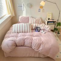 天绚家居 TIANXUAN 天绚 保暖牛奶绒四件套被套床单加绒加厚床上用品套件珊瑚绒